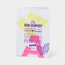 Letterpress Card - Kuih Semperit - Hari Raya Aidilfitri